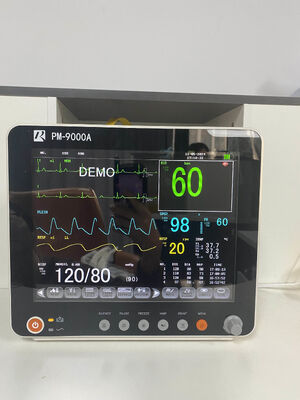 12.1 Inch Color LCD Display Portable Multi Parameter Patient Monitor dengan Trolley/Wall Bracket Compatibility