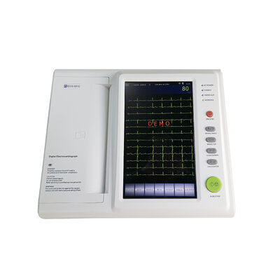 Mesin EKG 12 Channel Portable Handheld EKG Monitor dengan layar sentuh berwarna 10,2" dan Baterai Bawah Tanah