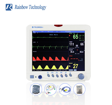 Rumah Sakit 12.1'' Tampilan Warna Portable Vital Signs Monitor Monitor Pasien Multiparametrik